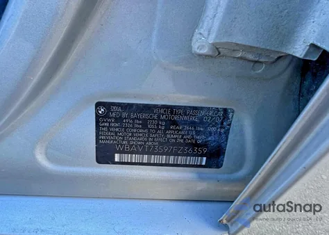 2007 BMW 328 Xit z USA, uszkodzony, nr VIN WBAVT73597FZ36359